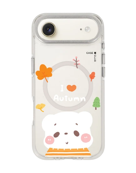 เคสใส iphone air magsafe สีขาว bearplease autumn