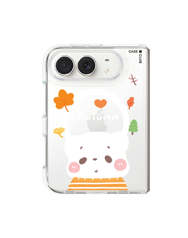 iphone duo clear magsafe bearplease autumn