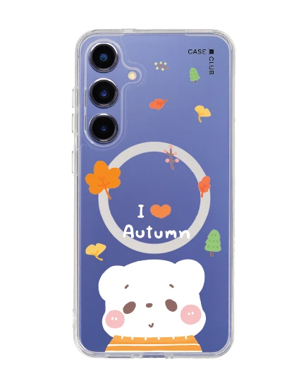 samsung galaxy s25 plus clear magsafe bearplease autumn