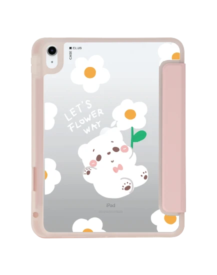 เคสใส ipad gen 10th/11th 2025 สีชมพู bearplease daisy