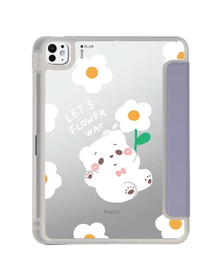 เคสใส ipad pro 11 สีม่วง bearplease daisy