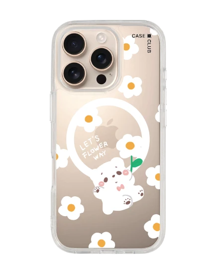 เคสใส iphone 16 pro magsafe bearplease daisy