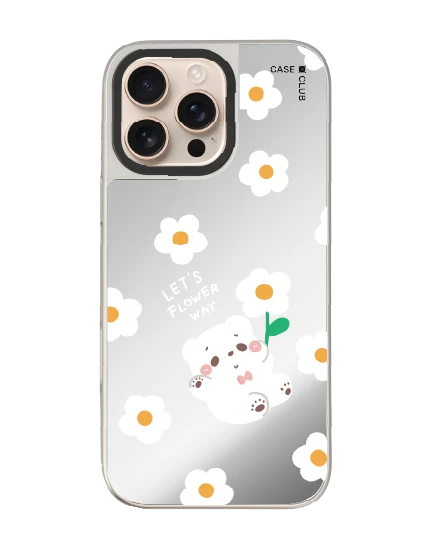 iphone 16 pro max mirror case magsafe bearplease daisy