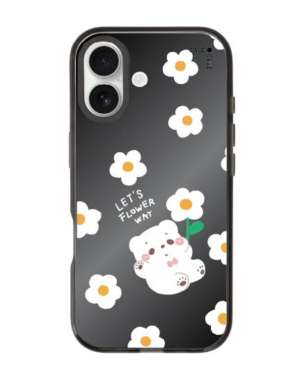 เคสกระจกดำ iphone 17 mirror magsafe bearplease daisy