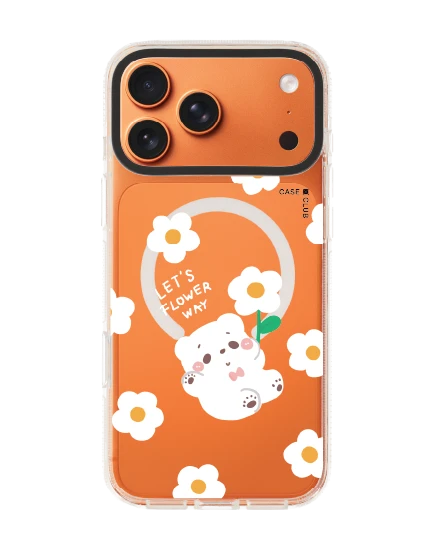 iphone 17 pro max clear case magsafe shield bearplease daisy