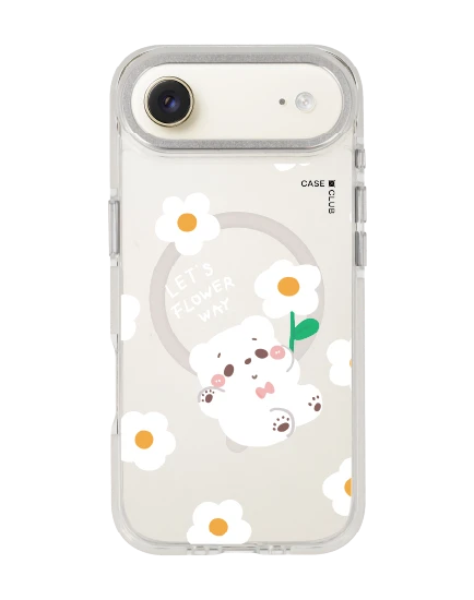 เคสใส iphone air magsafe สีขาว bearplease daisy