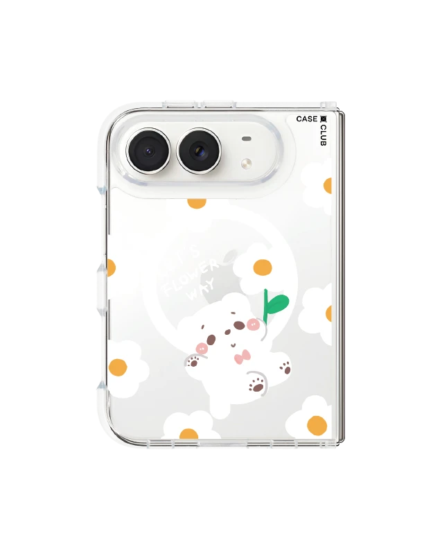 iphone duo clear magsafe bearplease daisy