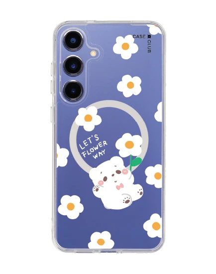 samsung galaxy s25 plus clear magsafe bearplease daisy