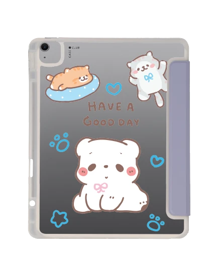 ipad air6/7 13" 2025 (m2/m3) clear purple bearplease have a good day