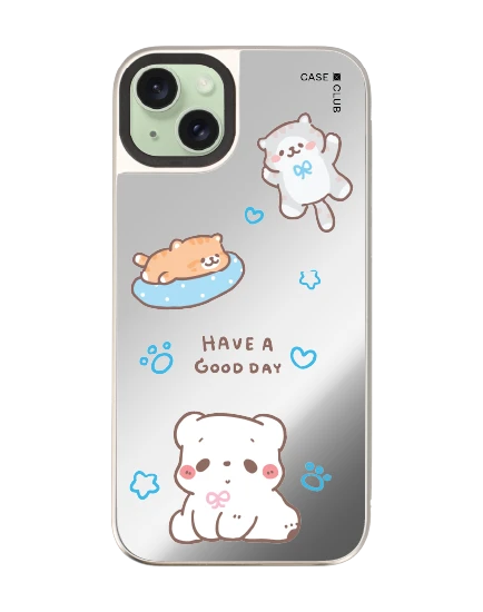 เคสกระจก iphone 15 plus magsafe bearplease have a good day