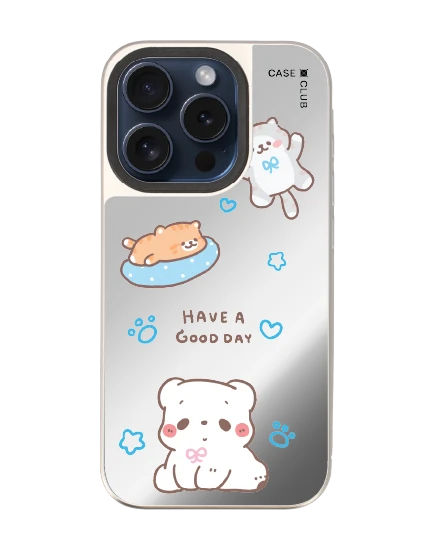 เคสกระจก iphone 15 pro magsafe bearplease have a good day