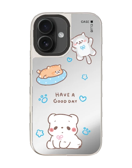 เคสกระจก iphone 16 magsafe bearplease have a good day