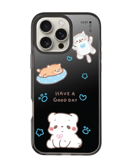 iphone 16 pro max black mirror magsafe bearplease have a good day