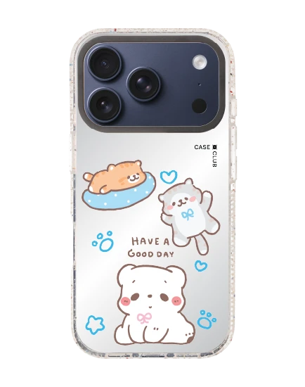 เคสกระจกใส iphone 17 pro mirror magsafe bearplease have a good day
