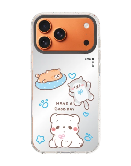 เคสกระจกใส iphone 17 pro max mirror magsafe bearplease have a good day