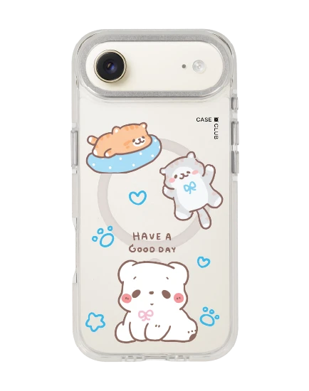 เคสใส iphone air magsafe สีขาว bearplease have a good day