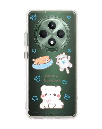 oppo reno 12f clear case bearplease have a good day