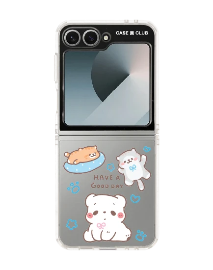 samsung galaxy z flip 6 clear case bearplease have a good day