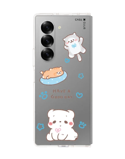 samsung galaxy z fold 6 clear case bearplease have a good day