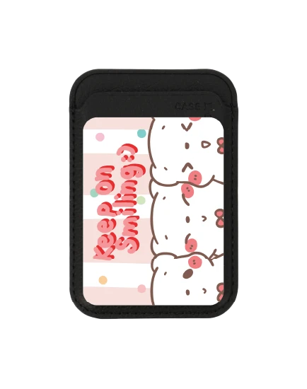 กระเป๋าใส่บัตร magsafe ดำ bearplease trio