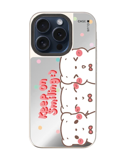 เคสกระจก iphone 15 pro magsafe bearplease trio