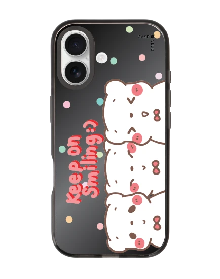 เคสกระจกดำ iphone 17 mirror magsafe bearplease trio