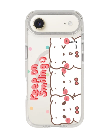 เคสใส iphone air magsafe สีขาว bearplease trio
