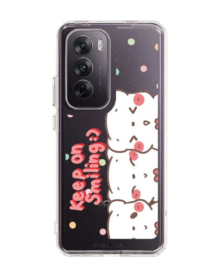 oppo reno 12 clear case bearplease trio