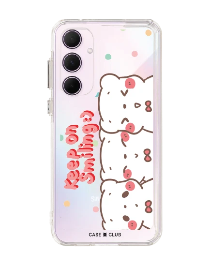samsung galaxy a55 clear case bearplease trio