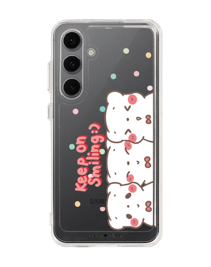 samsung galaxy s24 fe clear case bearplease trio