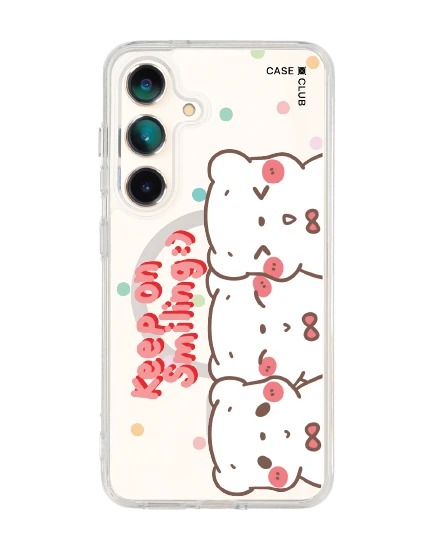 samsung galaxy s25 clear magsafe bearplease trio