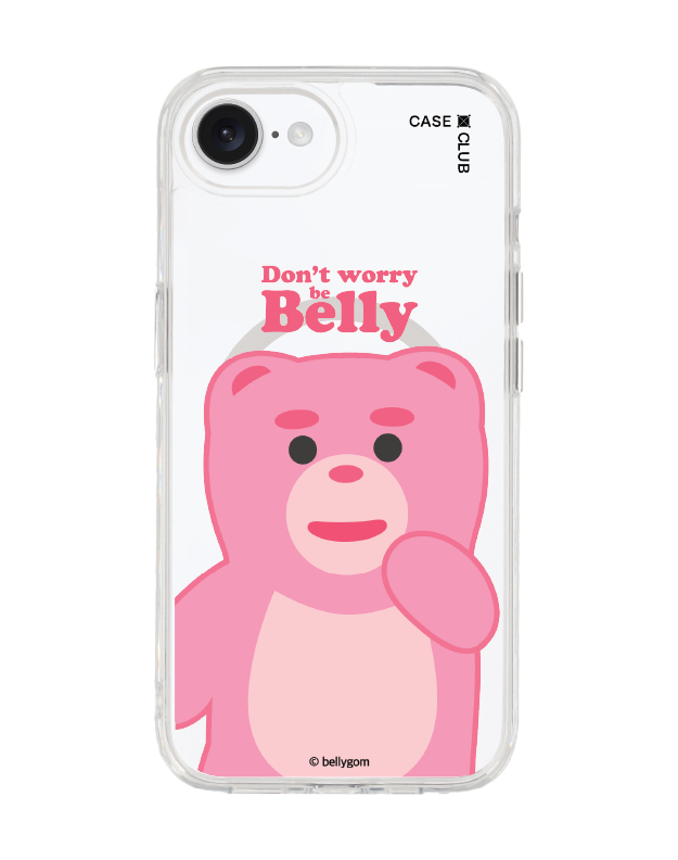 iphone 16e clear case magsafe bellygom character