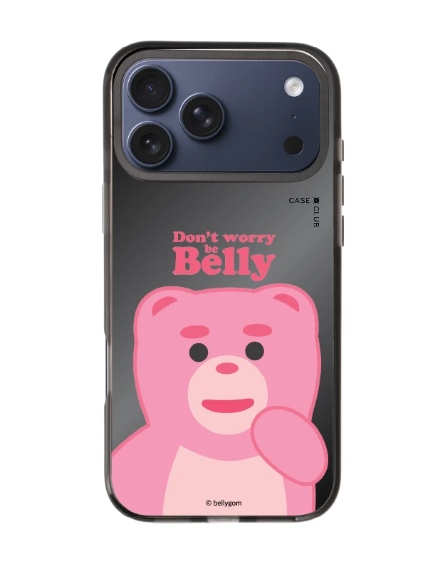 เคสกระจกดำ iphone 17 pro max mirror magsafe น้องหมี bellygom character