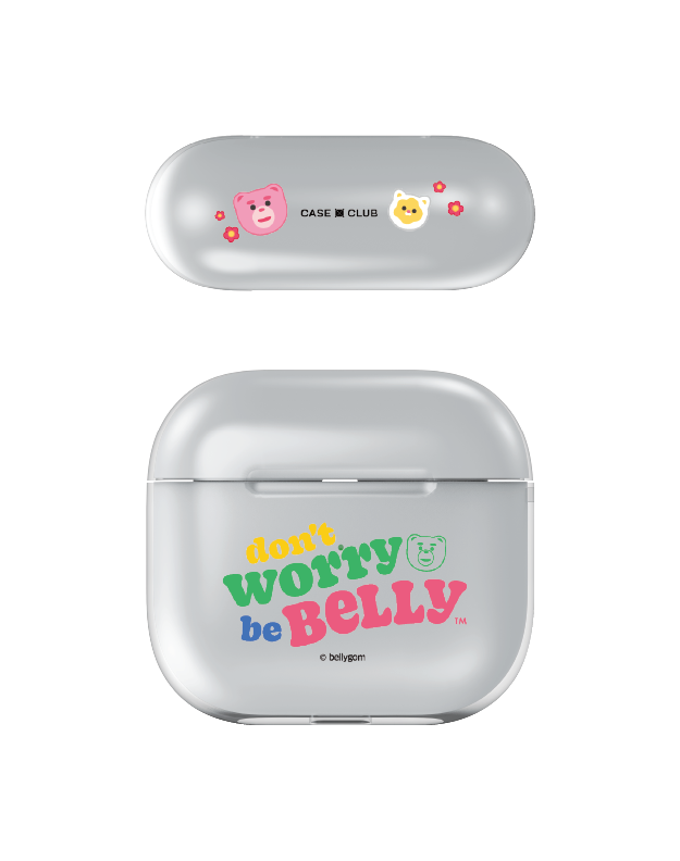 airpods 4 mirror case bellygom go-cat don't worry be belly
