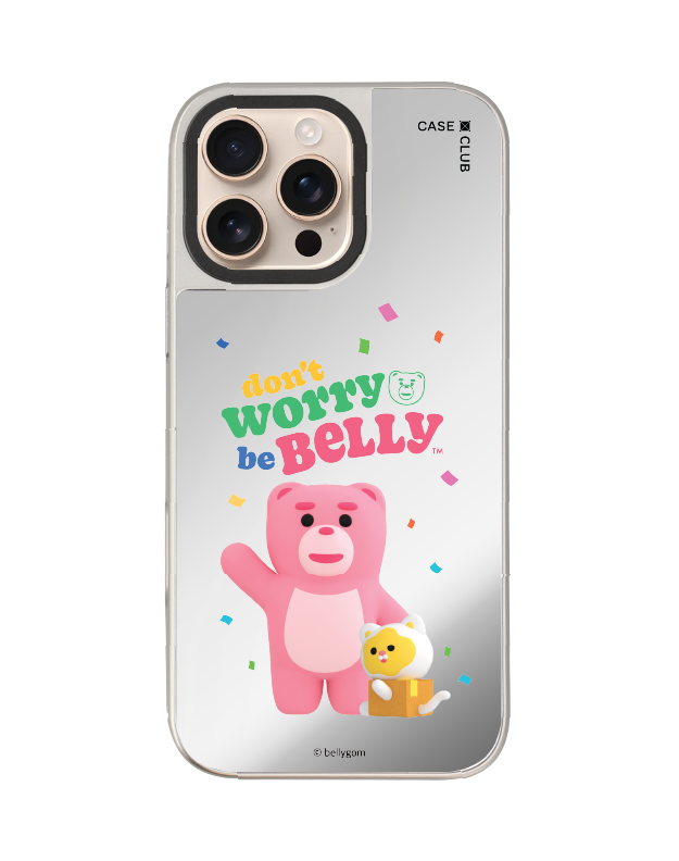 iphone 16 pro max mirror case magsafe bellygom go-cat don't worry be belly