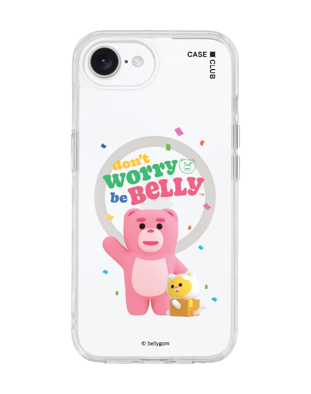 เคสใส iphone 16e magsafe bellygom go-cat don't worry be belly
