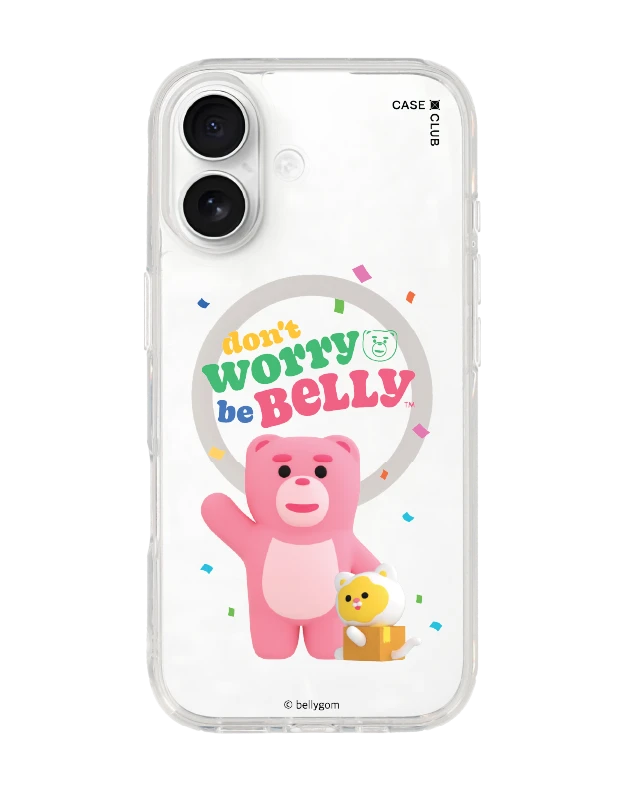 เคสใส iphone 17 magsafe bellygom go-cat don't worry be belly