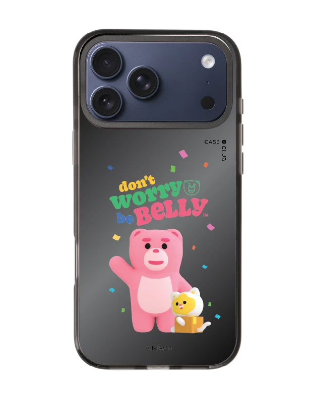 เคสกระจกดำ iphone 17 pro max mirror magsafe bellygom go-cat don't worry be belly