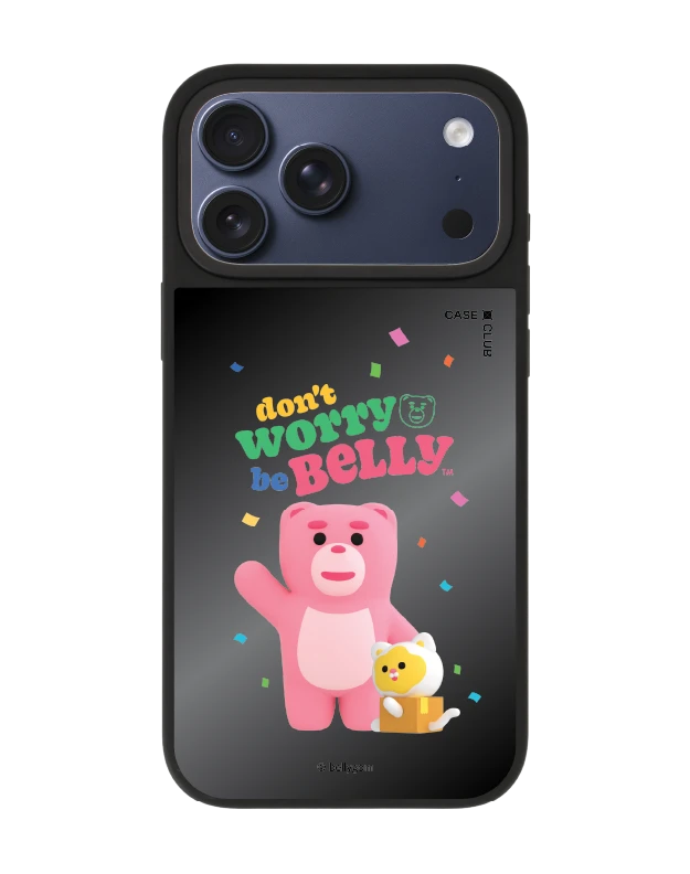 เคสกระจก iphone 17 pro max matte magsafe bellygom go-cat don't worry be belly