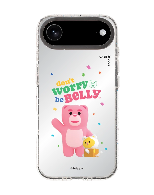เคสกระจกใส iphone air mirror magsafe bellygom go-cat don't worry be belly
