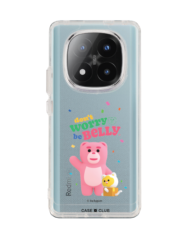 เคสใส redmi note 14 pro plus bellygom go-cat don't worry be belly