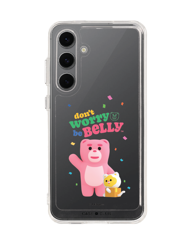 เคสใส samsung s24 fe bellygom go-cat don't worry be belly