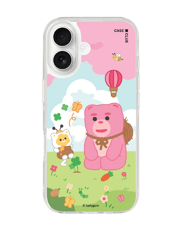 เคสใส iphone 17 magsafe น้องหมี bellygom ในฤดูใบไม้ผลิ