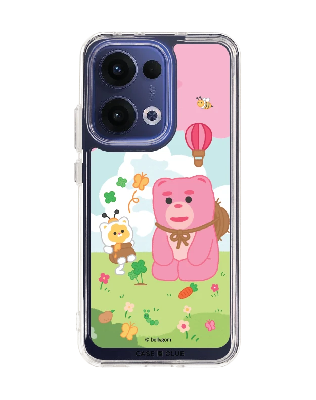 เคสใส oppo reno 13 น้องหมี bellygom ในฤดูใบไม้ผลิ
