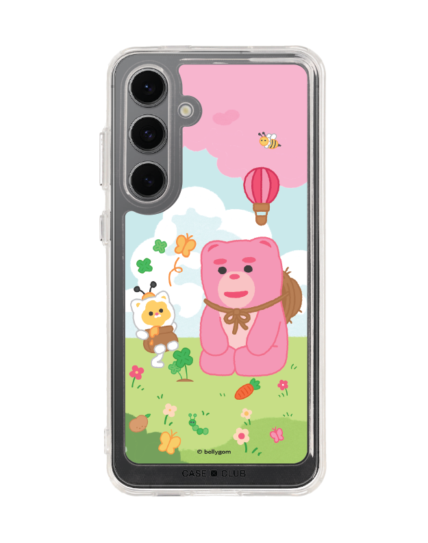 เคสใส samsung s24 fe น้องหมี bellygom ในฤดูใบไม้ผลิ