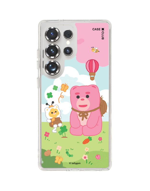 เคสใส samsung galaxy s25 ultra magsafe น้องหมี bellygom ในฤดูใบไม้ผลิ