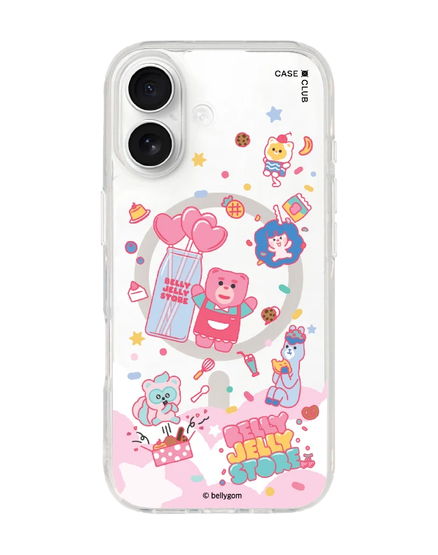 เคสใส iphone 17 magsafe น้องหมี bellygom ในดินแดนขนมหวาน