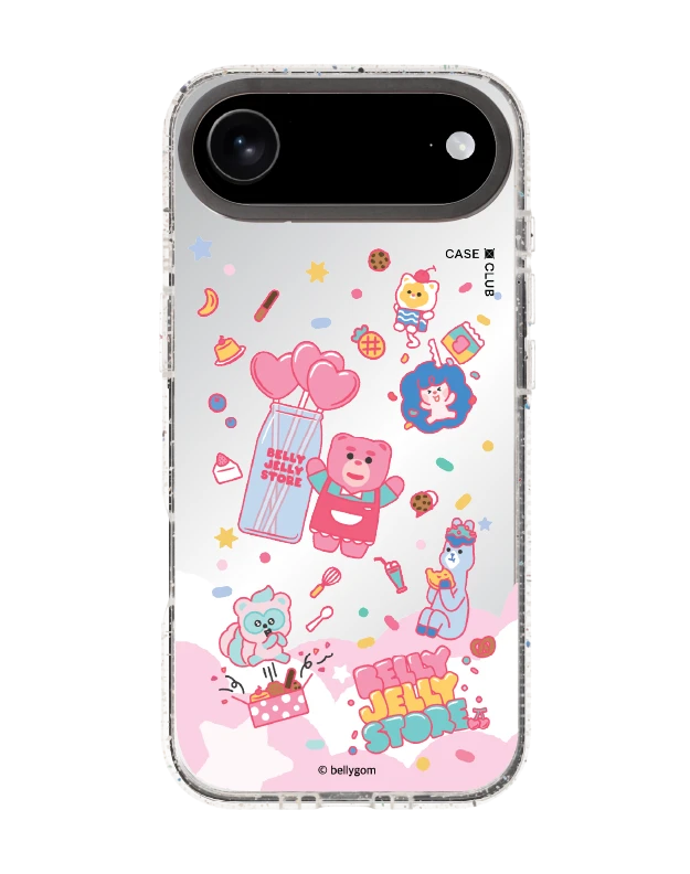 เคสกระจกใส iphone air mirror magsafe น้องหมี bellygom ในดินแดนขนมหวาน