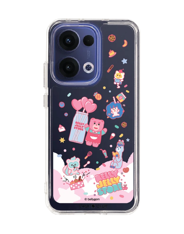 เคสใส oppo reno 13 น้องหมี bellygom ในดินแดนขนมหวาน