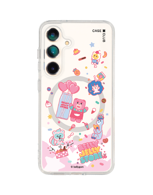 เคสใส samsung galaxy s25 magsafe น้องหมี bellygom ในดินแดนขนมหวาน